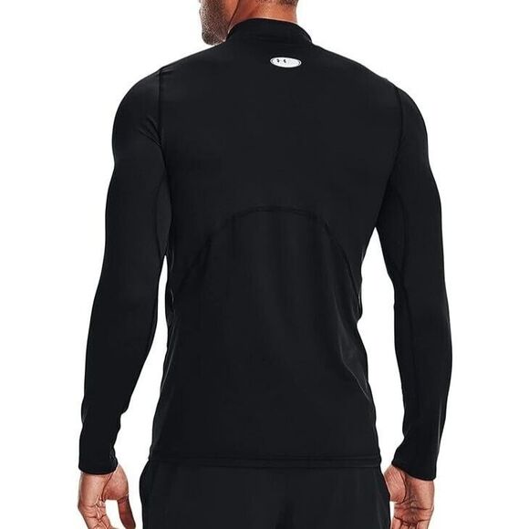 Under Armour 1366066-001 Men's Sz XL Black ColdGear Armour Fitted Mock Neck - Picture 8 of 8